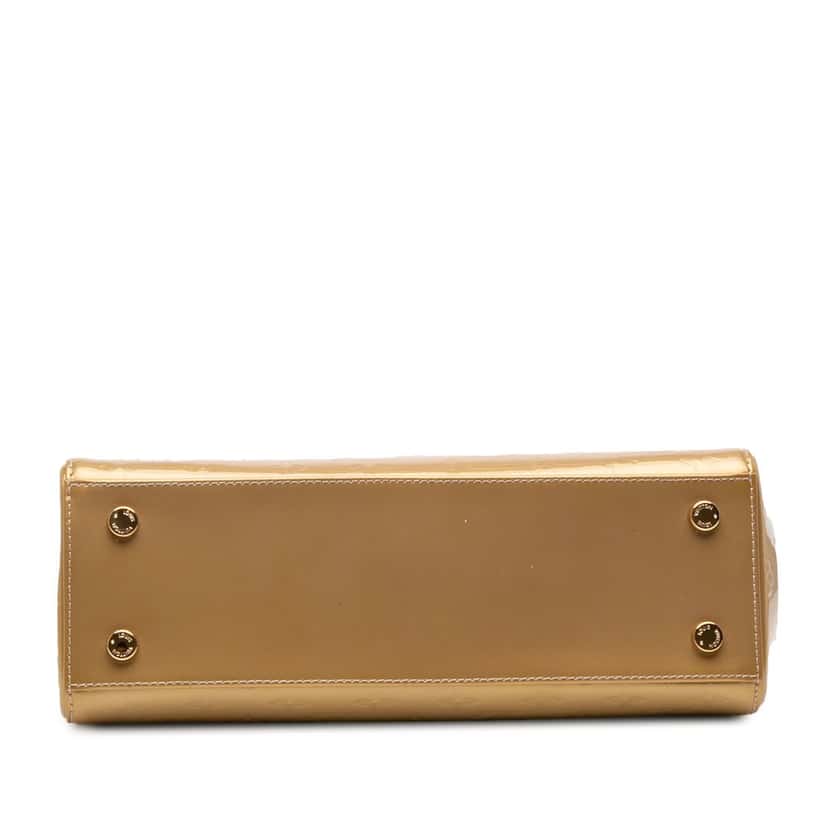 Louis Vuitton Monogram Vernis Brea MM Gold Leather Good condition - Inside View