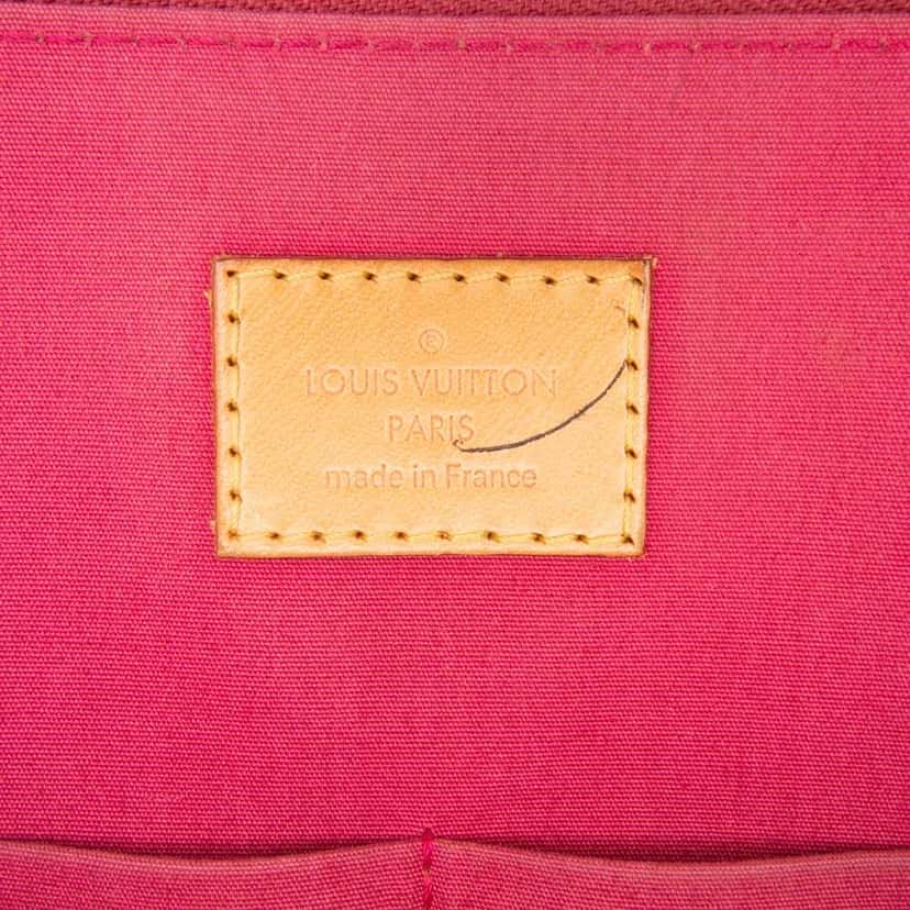 Louis Vuitton Monogram Vernis Alma PM Red Leather Good condition - Box View