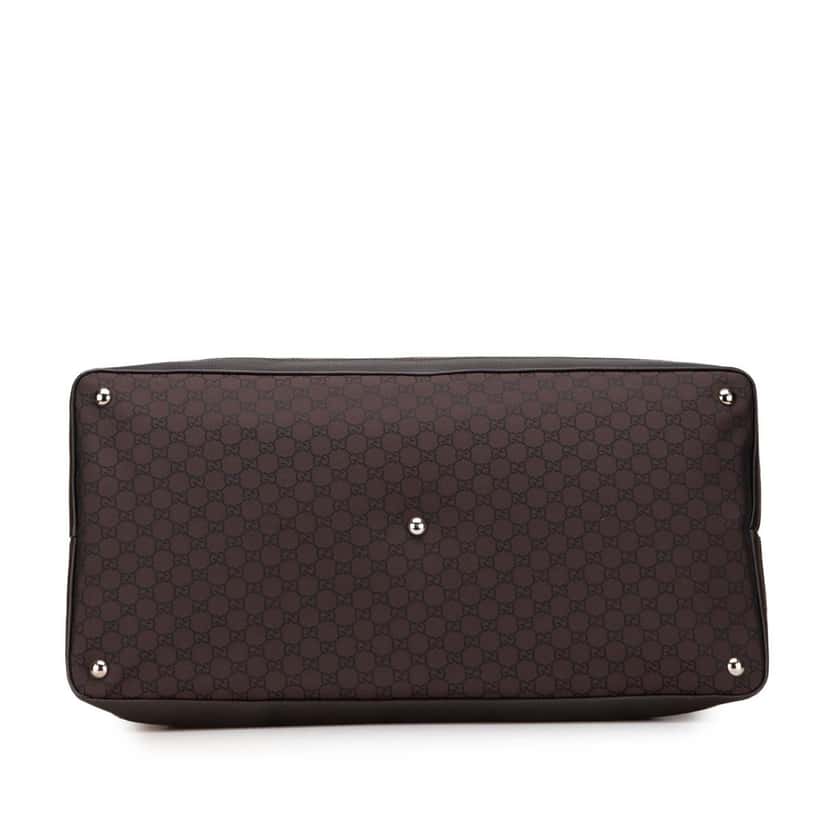 Gucci XL GG Nylon Travel Bag Brown Good condition - Inside View
