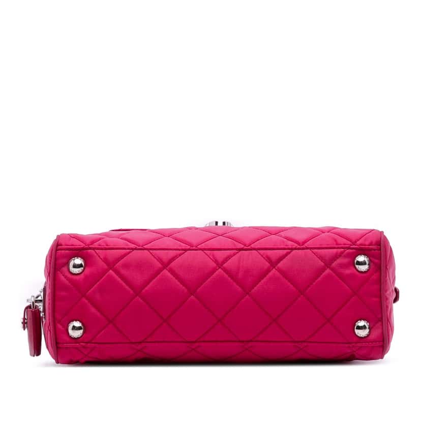 Prada Impuntu Tessuto Chain Crossbody Pink Good condition - Inside View