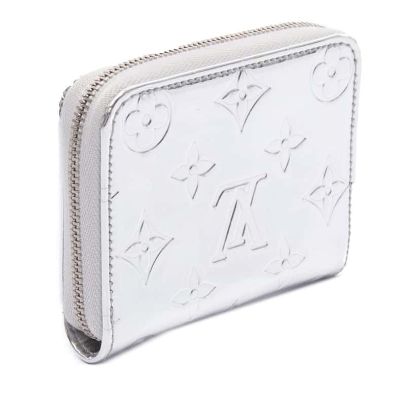 Louis Vuitton Monogram Mirror Zippy Coin Purse Silver Canvas Good condition - Back View