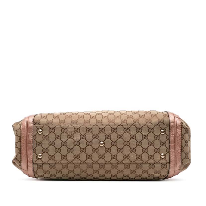 Gucci Large GG Canvas Bella Satchel Brown Canvas Good condition - Inside View