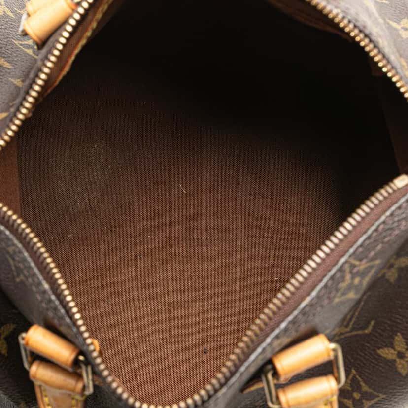 Louis Vuitton Monogram Speedy 25 Brown Canvas Good condition - Model View