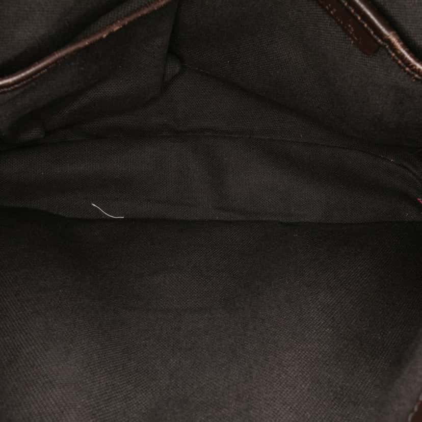 Burberry Haymarket Check Coated Canvas Satchel Brown Canvas Good condition - Box View