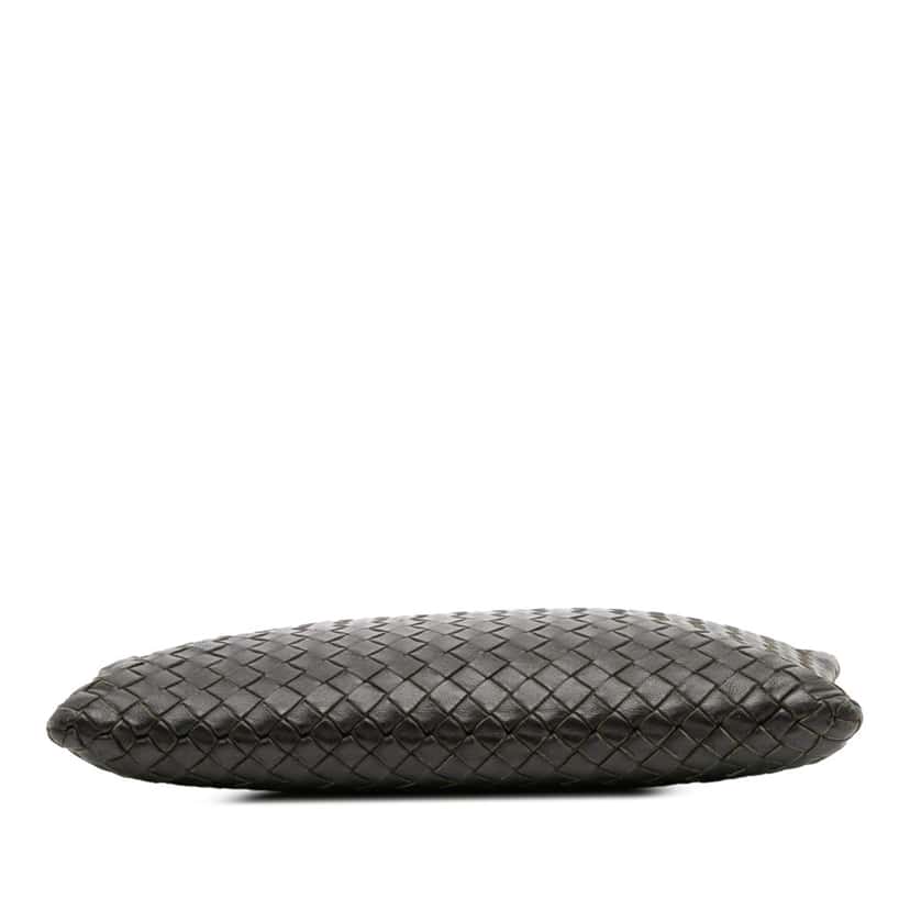 Bottega Veneta Nappa Intrecciato Clutch Black Leather Good condition - Inside View