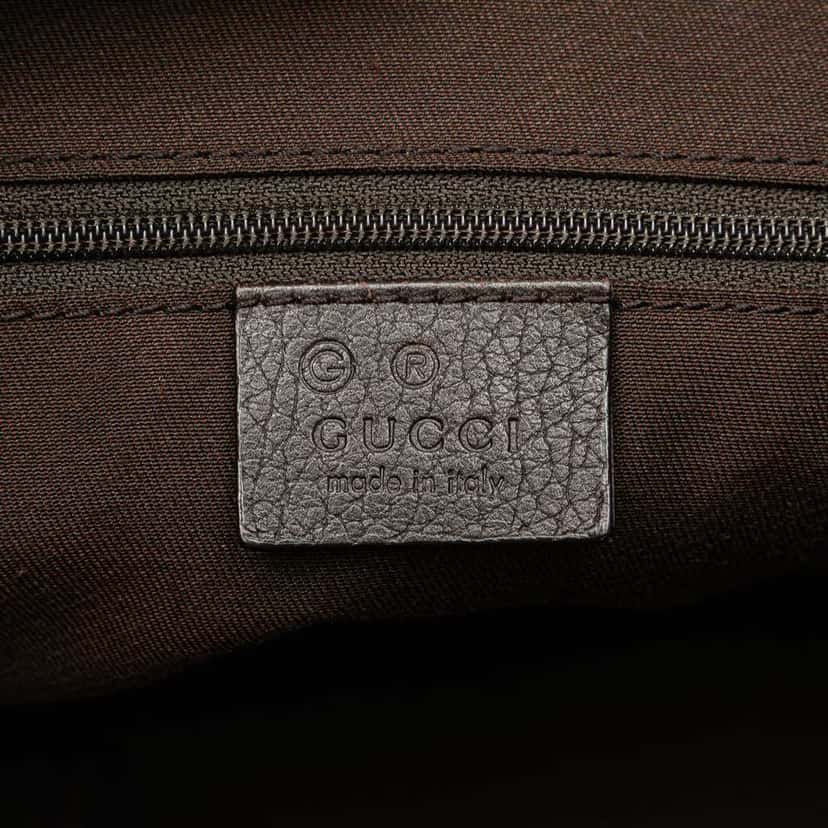 Gucci GG Denim Abbey D Ring Crossbody Brown Denim Good condition - Box View
