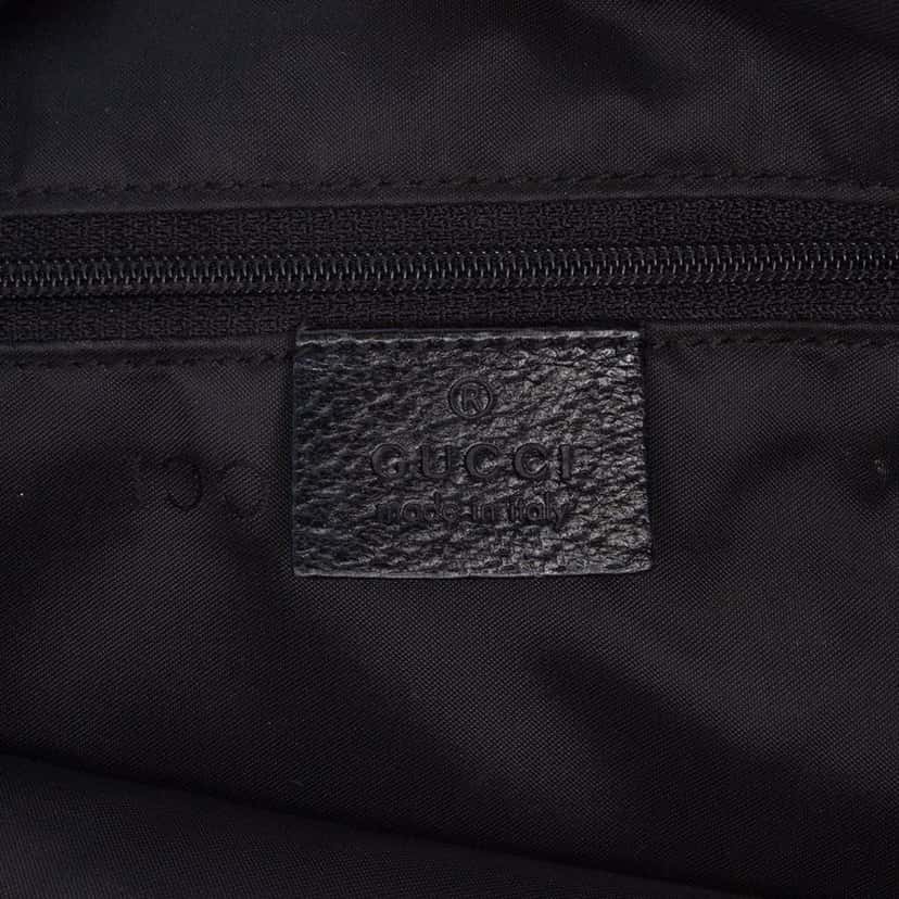 Gucci Nylon Jackie Shoulder Bag Black Good condition - Box View