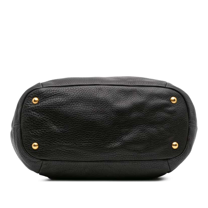 Prada Vitello Daino Open Convertible Tote Black Leather Good condition - Inside View