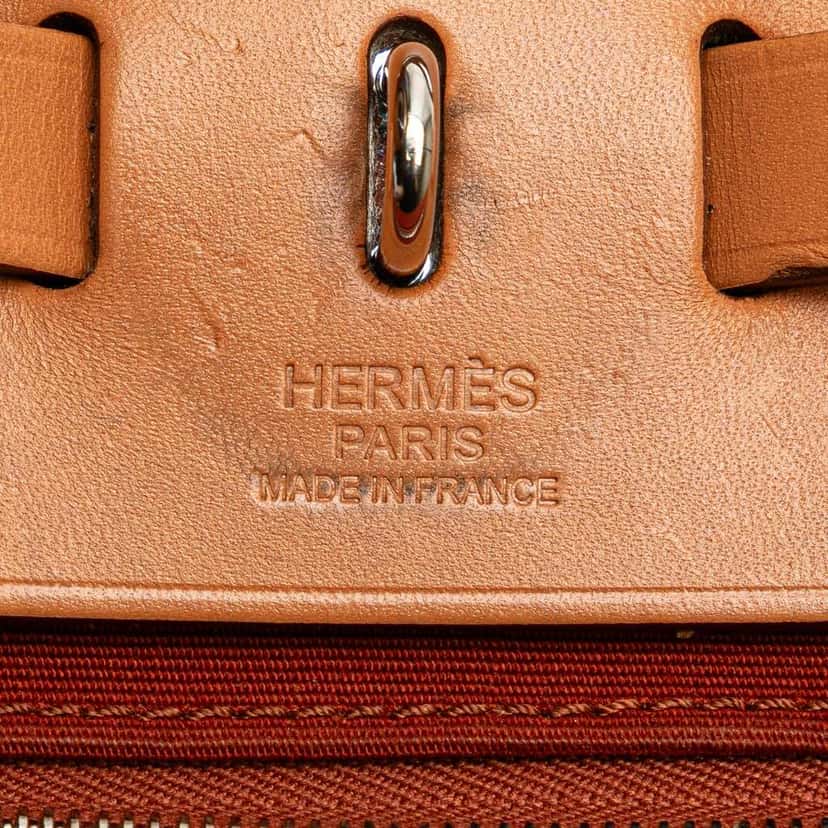 Hermès Toile Herbag Zip 31 Orange Canvas Good condition - Box View