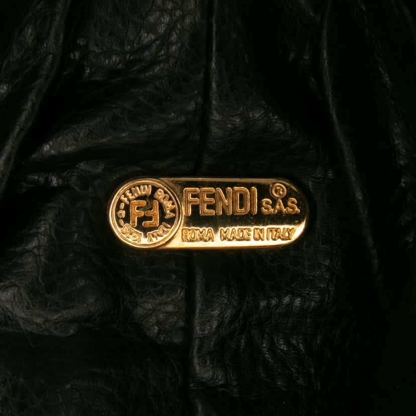 Fendi Leopard Print Canvas Handbag Brown Canvas Good condition - Box View