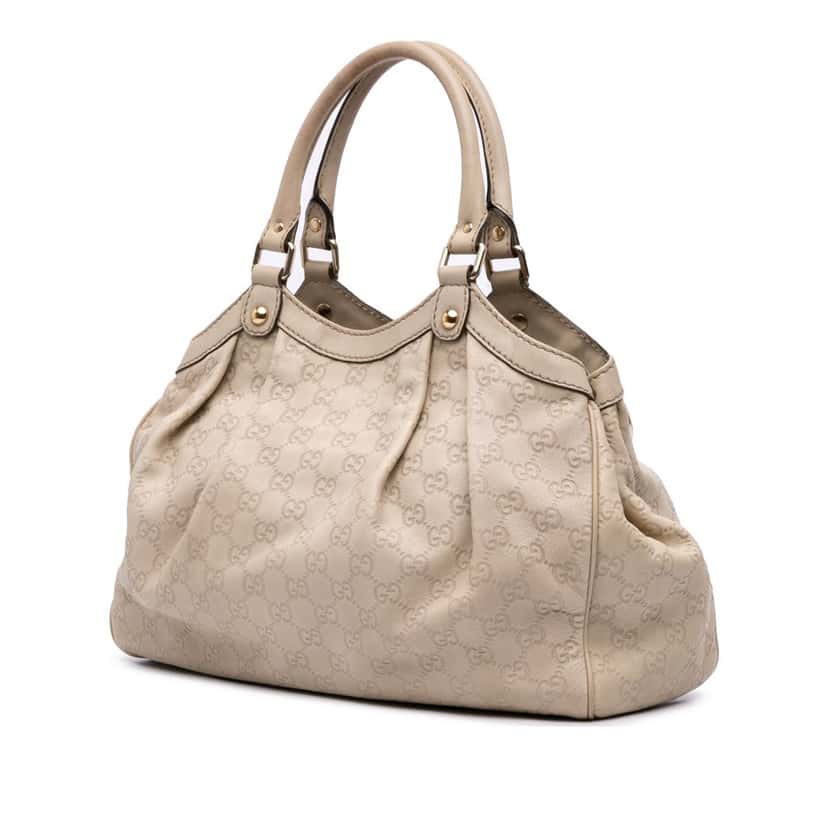 Gucci Medium Guccissima Sukey Tote Brown Leather Good condition - Back View