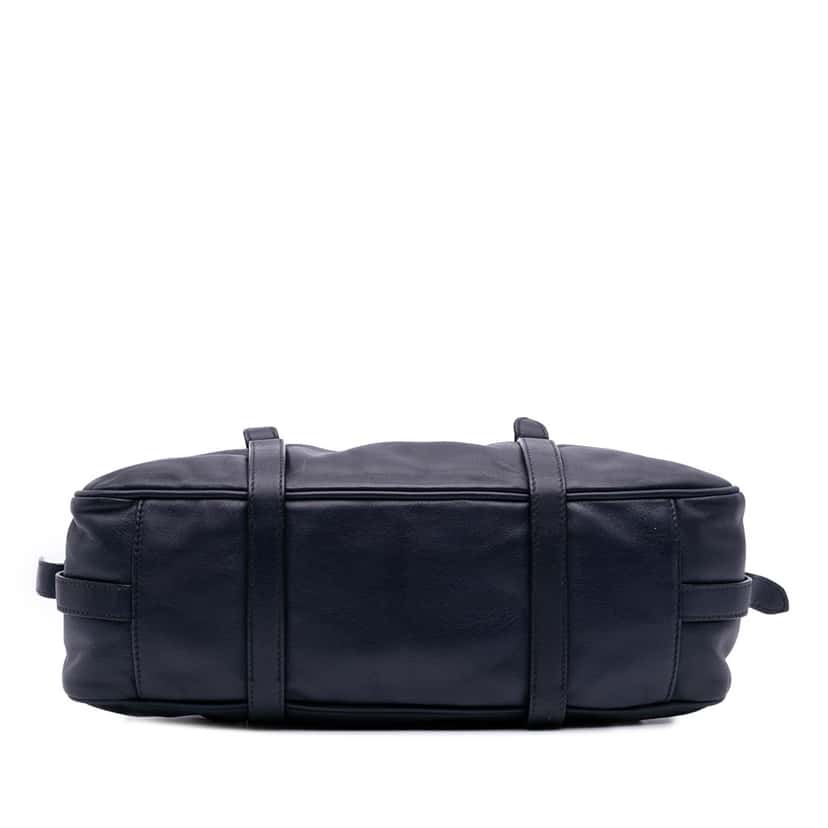 Prada Soft Calf Satchel Blue Leather Good condition - Inside View