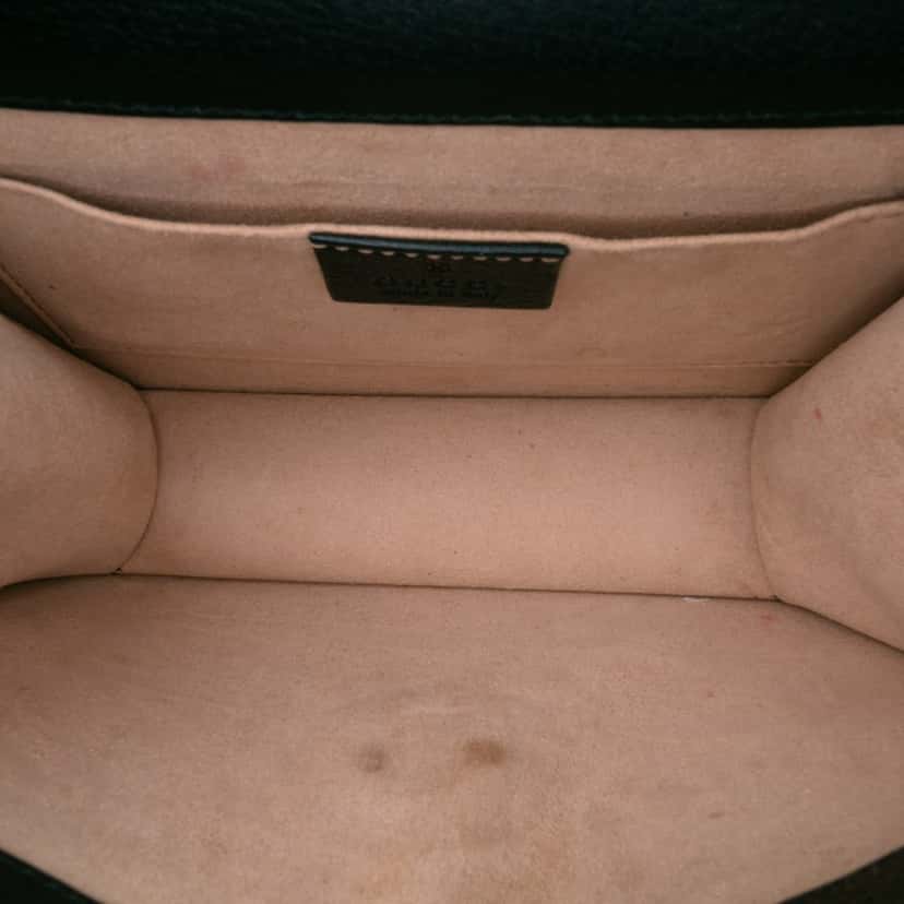 Gucci Small Leather Linea Totem Crystal Butterfly Crossbody Black Leather Good condition - Model View