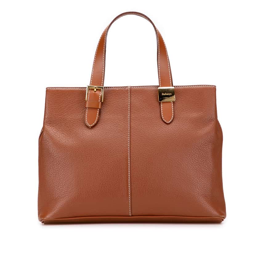 Burberry Leather Tote Brown Leather Good condition - Front View