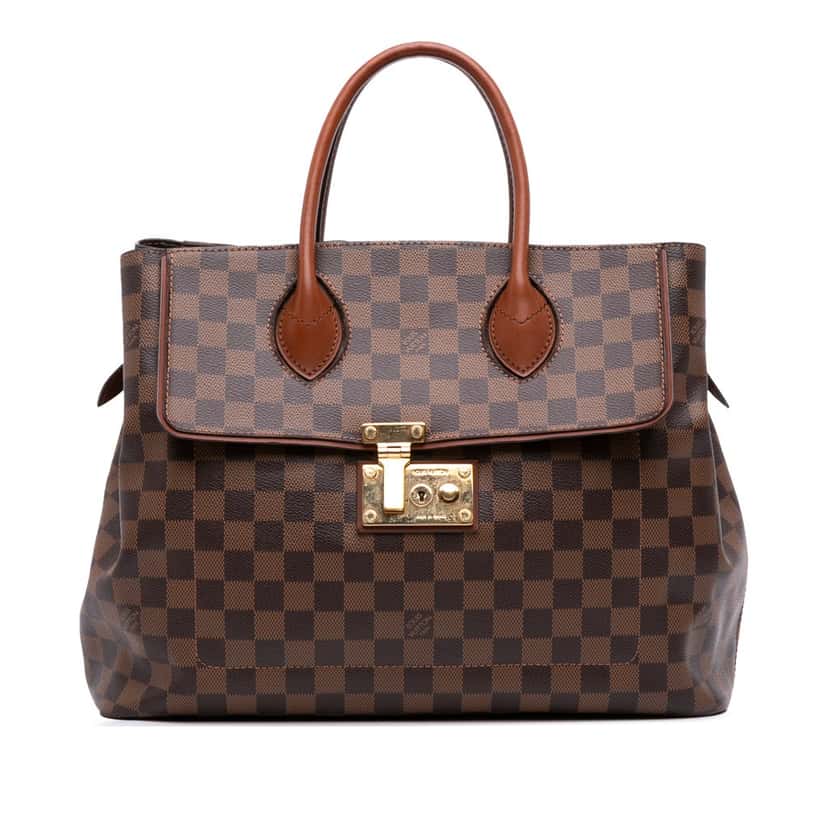 Louis Vuitton Damier Ebene Ascot Brown Canvas Good condition - Front View