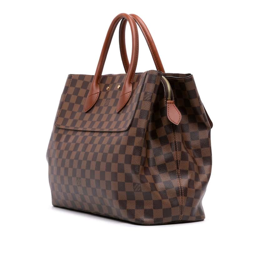 Louis Vuitton Damier Ebene Ascot Brown Canvas Good condition - Back View