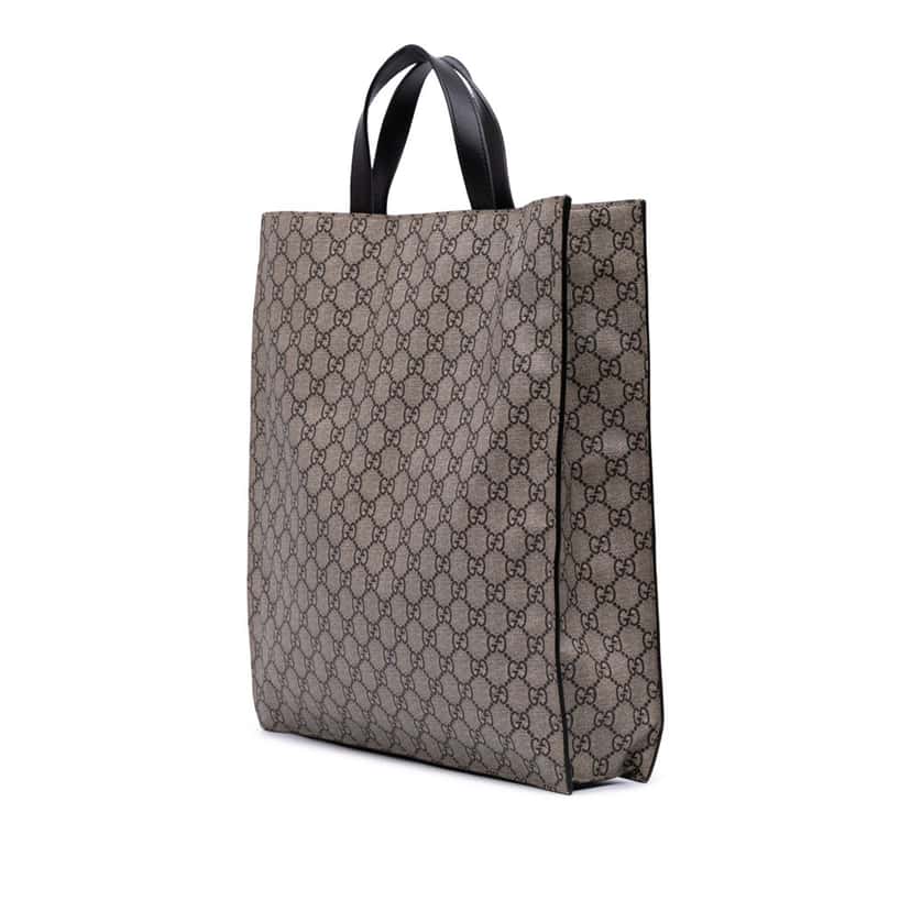 Gucci GG Supreme Blind For Love Satchel Brown Canvas Good condition - Back View