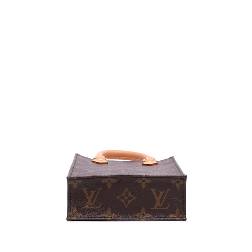 Louis Vuitton Monogram Petit Sac Plat Brown Canvas Good condition - Inside View