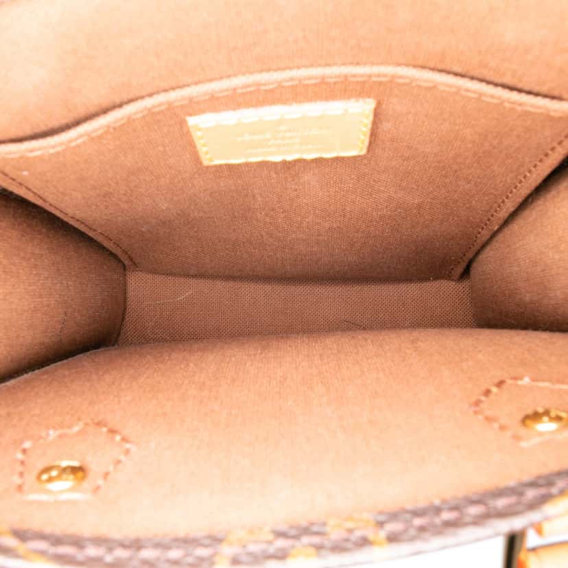 Louis Vuitton Monogram Petit Sac Plat Brown Canvas Good condition - Model View