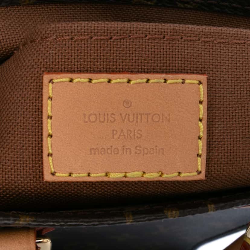 Louis Vuitton Monogram Petit Sac Plat Brown Canvas Good condition - Box View