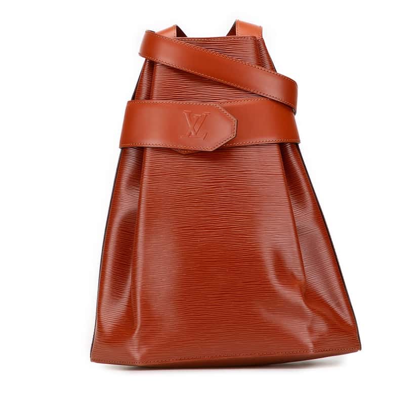 Louis Vuitton Epi Sac D Epaule GM Brown Leather Good condition - Front View