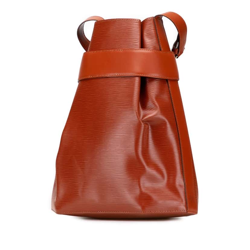 Louis Vuitton Epi Sac D Epaule GM Brown Leather Good condition - Back View