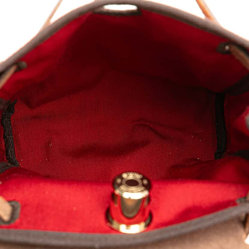 Hermès Toile Herbag TPM Orange Canvas Good condition - Model View