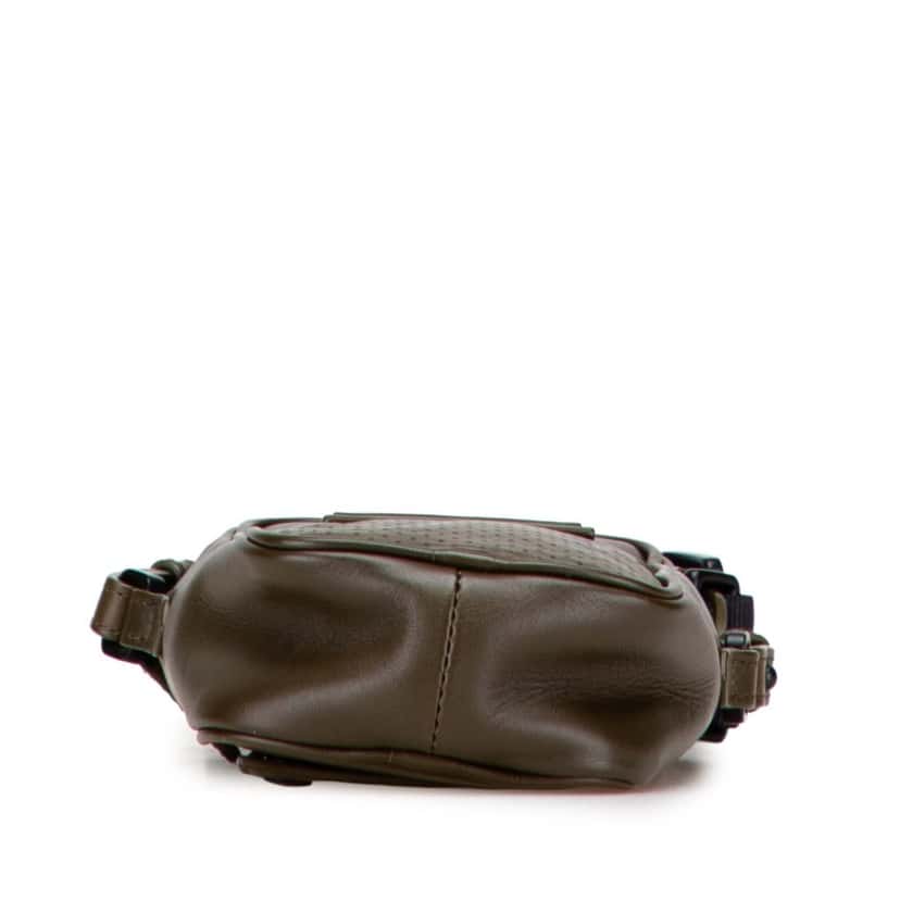 Bottega Veneta Perforated Calfskin Leggero Crossbody Brown Leather Good condition - Inside View