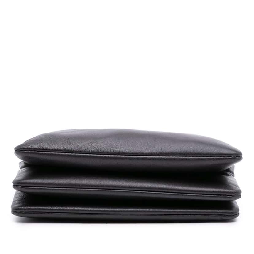 Celine Small Lambskin Trio Crossbody Black Leather Good condition - Inside View