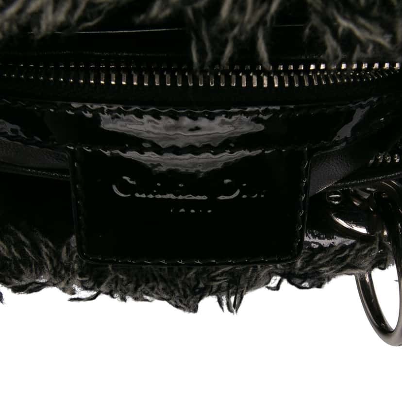Dior Medium Tweed Cannage Lady Dior Grey Tweed Good condition - Box View