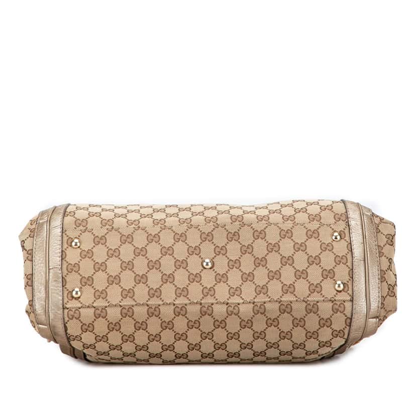 Gucci GG Canvas Bella Convertible Tote Brown Canvas Good condition - Inside View