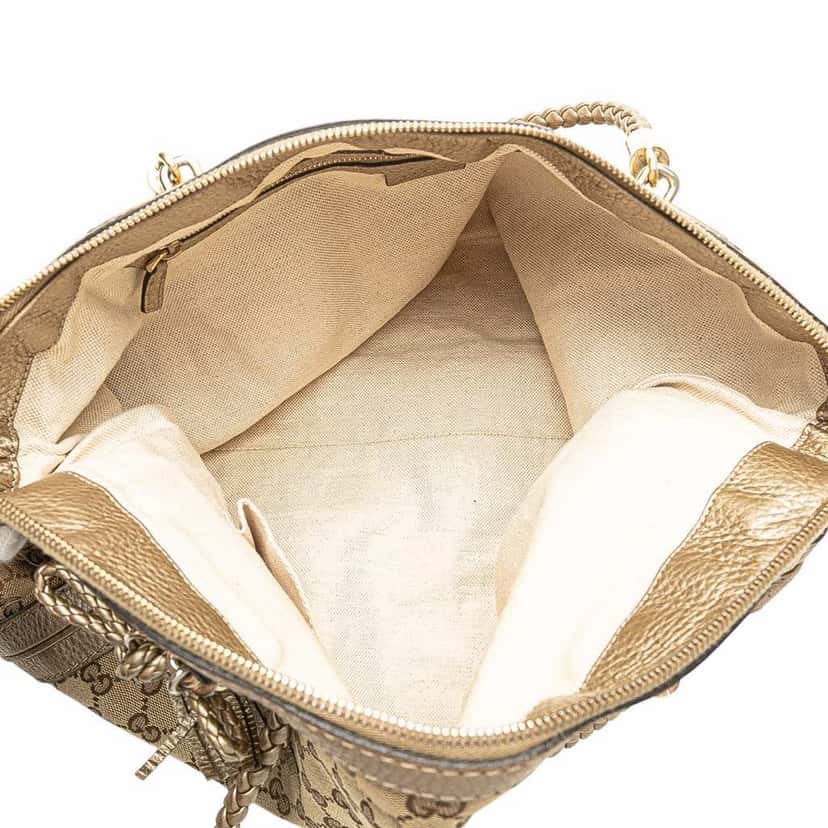 Gucci GG Canvas Bella Convertible Tote Brown Canvas Good condition - Model View