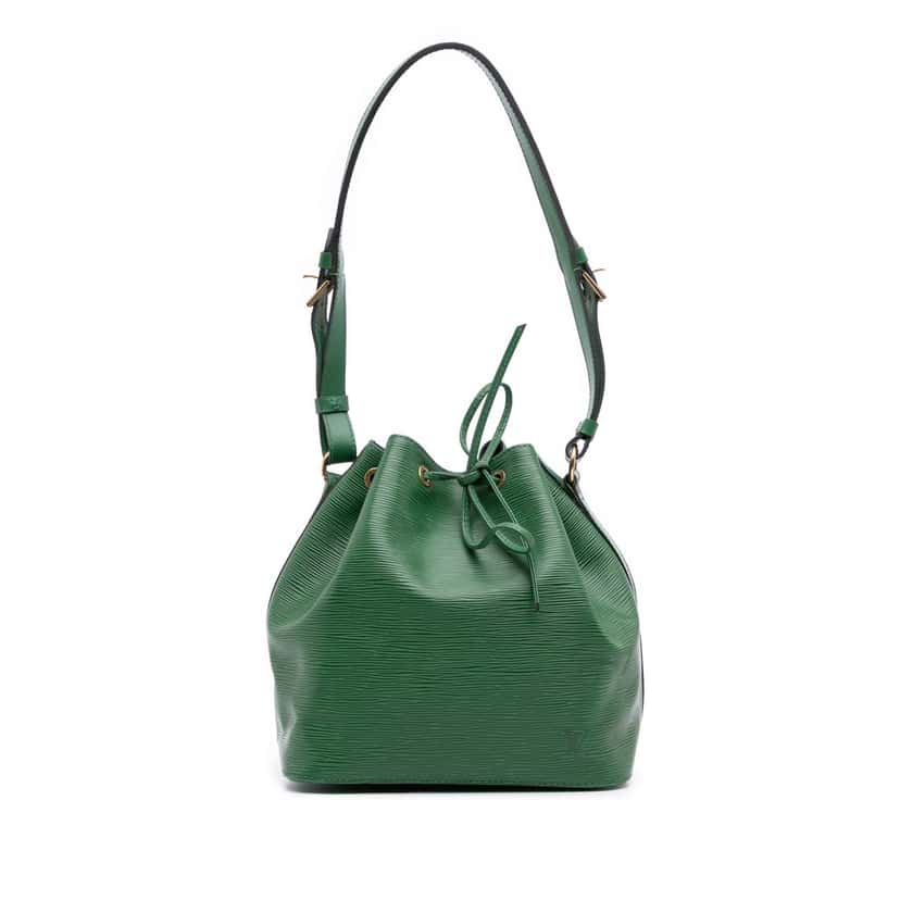 Louis Vuitton Epi Petit Noe Green Leather Good condition - Front View
