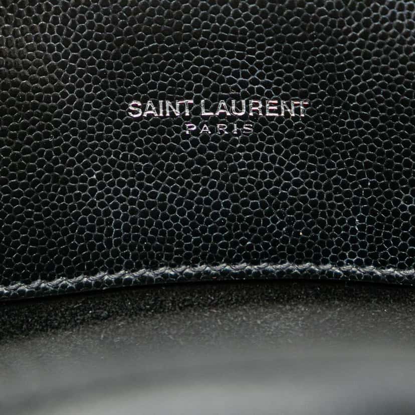Saint Laurent Nano Grain de Poudre Studded Sac de Jour Satchel Black Leather Good condition - Box View