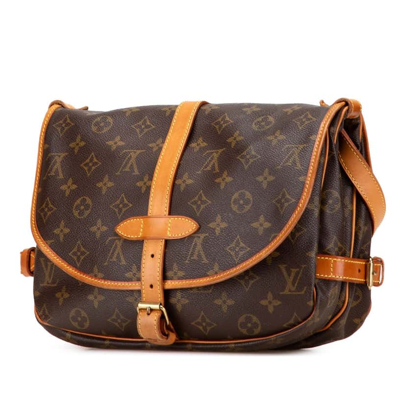 Louis Vuitton Monogram Saumur 30 Brown Canvas Good condition - Back View