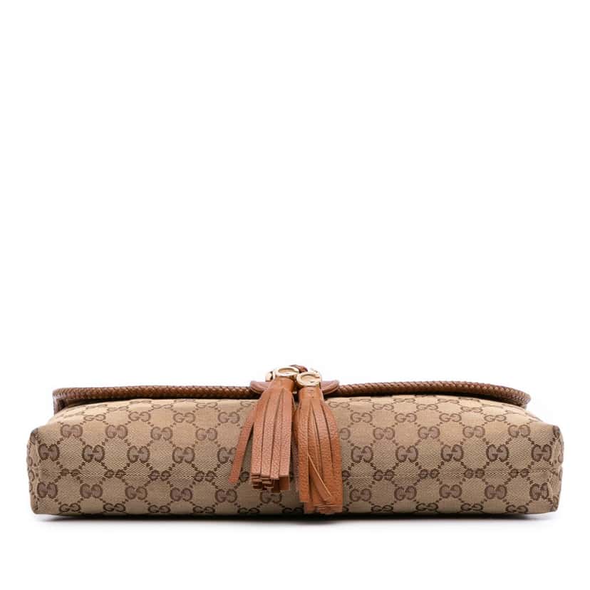 Gucci GG Canvas Marrakech Clutch Brown Canvas Good condition - Inside View