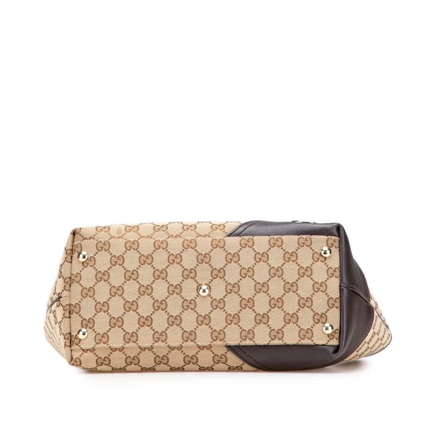Gucci GG Canvas New Britt Tote Brown Canvas Good condition - Inside View