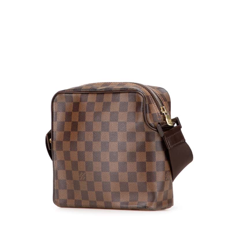 Louis Vuitton Damier Ebene Olav PM Brown Canvas Good condition - Back View