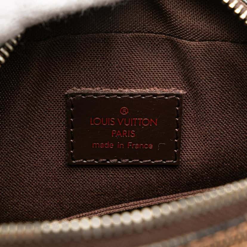 Louis Vuitton Damier Ebene Olav PM Brown Canvas Good condition - Box View
