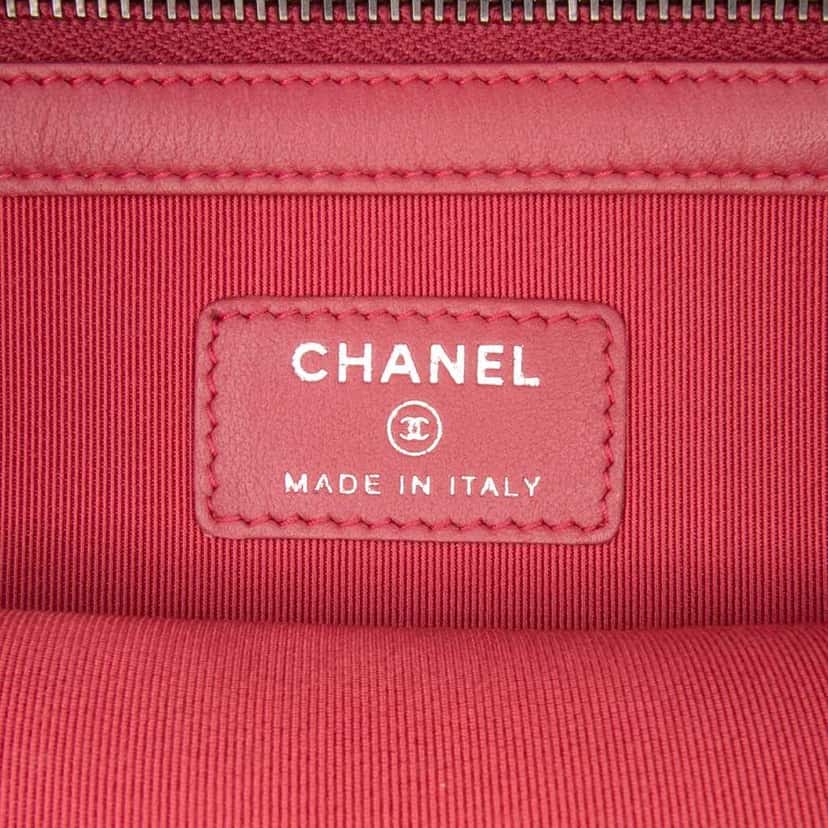 Chanel Large Aged Calfskin Gabrielle O Case Clutch Brown Leather Good condition - Box View