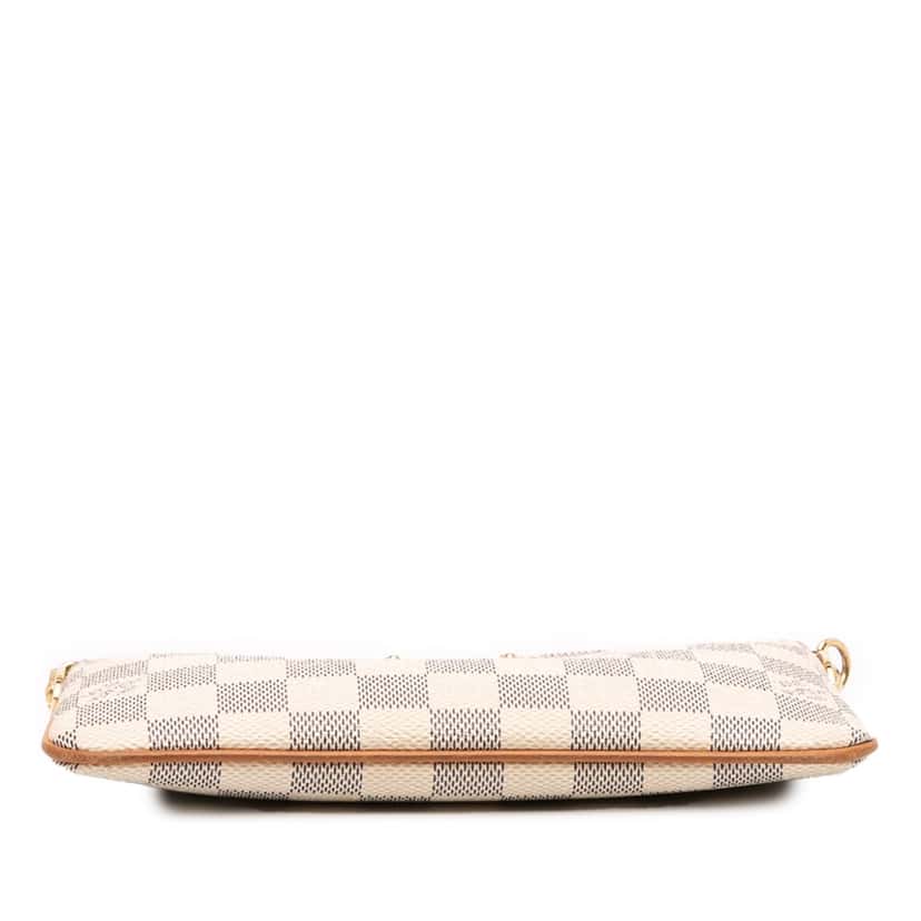 Louis Vuitton Damier Azur Pochette Milla MM White Canvas Good condition - Inside View
