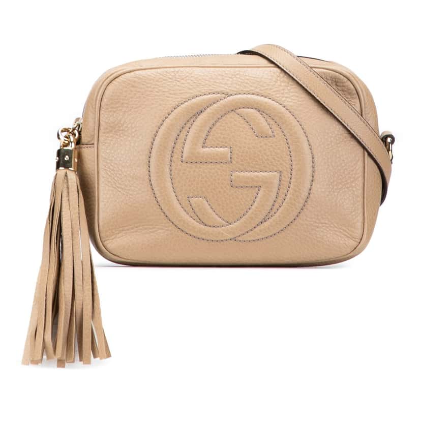 Gucci Leather Soho Disco Crossbody Brown Leather Good condition - Front View