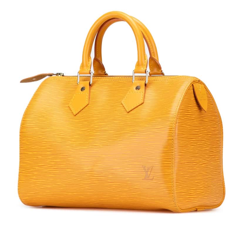 Louis Vuitton Epi Speedy 25 Yellow Leather Good condition - Back View