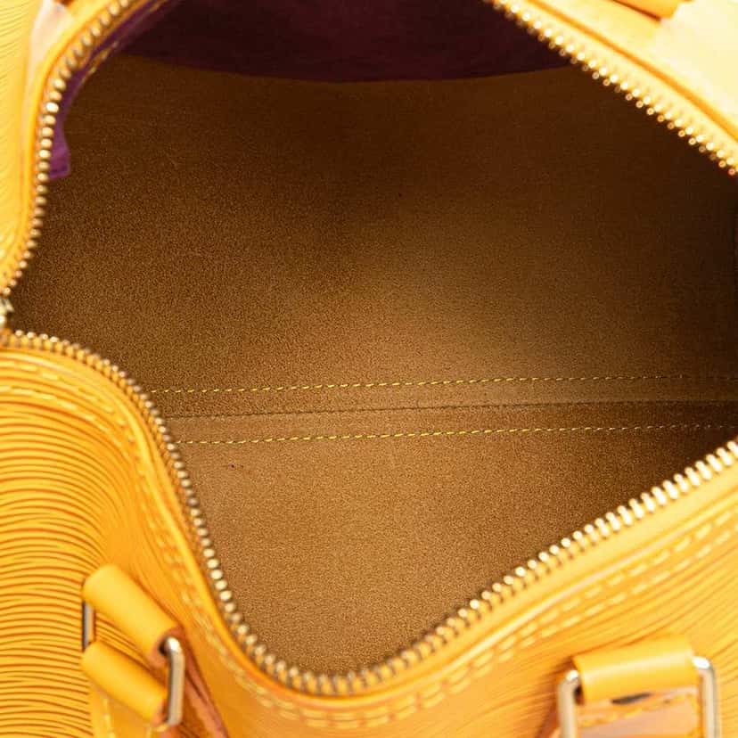 Louis Vuitton Epi Speedy 25 Yellow Leather Good condition - Model View