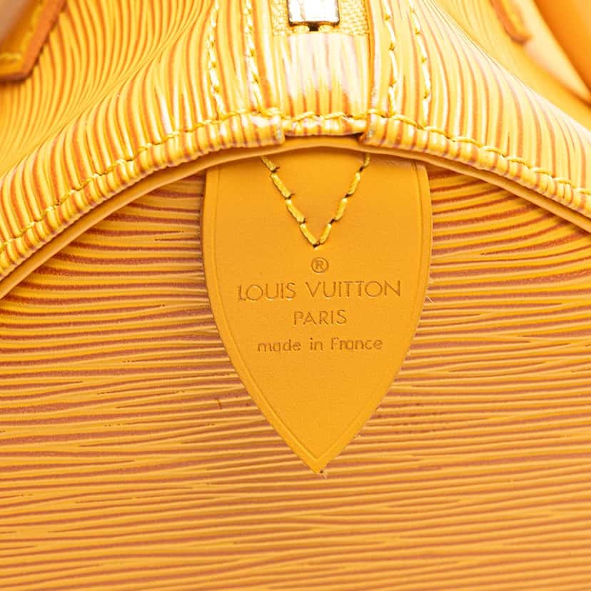 Louis Vuitton Epi Speedy 25 Yellow Leather Good condition - Box View