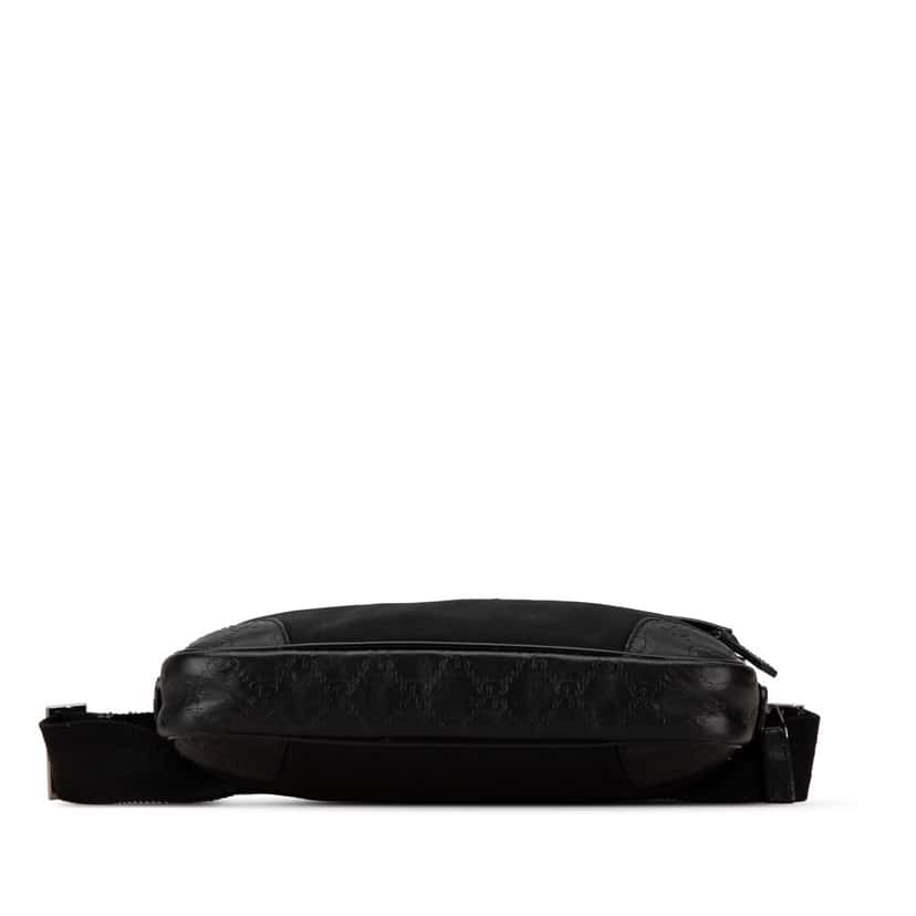 Gucci Guccissima Nylon Trim Belt Bag Black Good condition - Inside View