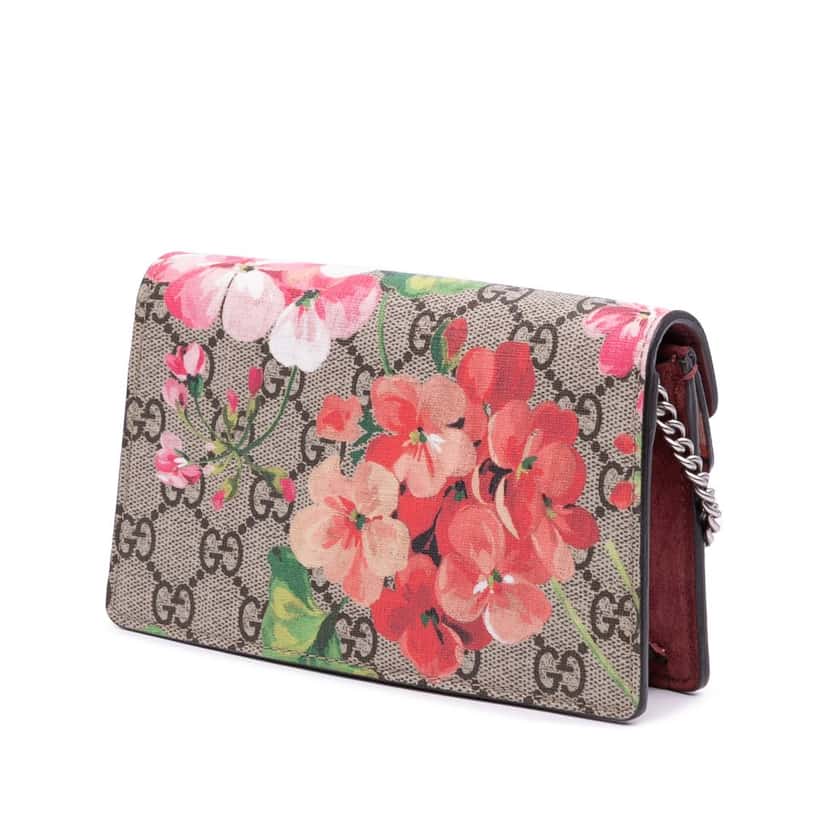 Gucci Mini GG Supreme Blooms Dionysus Crossbody Brown Canvas Good condition - Back View