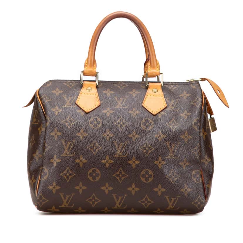 Louis Vuitton Monogram Speedy 25 Brown Canvas Good condition - Front View