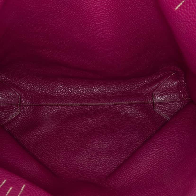 Hermès Clemence Double Sens 36 Brown Leather Good condition - Model View