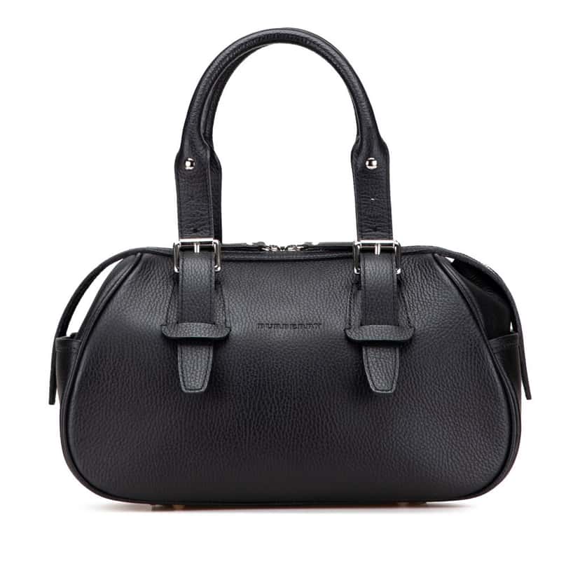 Burberry Leather Handbag Black Leather Good condition - Front View